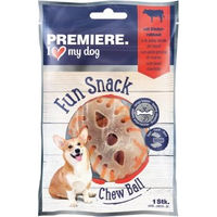 Produktbild von PREMIERE Kausnack Kauball mit Rinderrohhaut und Huhn für erwachsene Hunde glutenfrei 4 x 38g - 4 x 38 g
