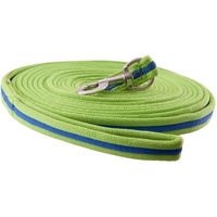 Produktbild von Premiere Longierleine Softgrip aus Nylon mit Karabinerhaken 8 Meter grün-blau