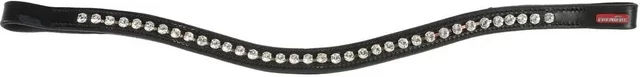 Premiere Lyskamm Stirnband aus Leder mit Crystal Bombe Kette für Pferde – Bild 1 von 3