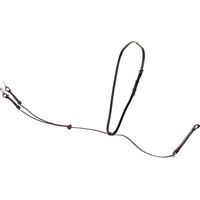 Produktbild von Premiere Martingal für Ponys aus Leder in Braun mit Gummistopfen