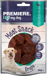 Premiere Meat Drops Trockenfleisch Ente mit hohem Fleischanteil 6x70g - 6 x 70 g – Bild 1 von 2