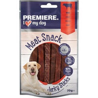 Produktbild von Premiere Meat Jerkys Trockenfleisch Rind mit hohem Fleischanteil 6x70g - 6 x 70 g