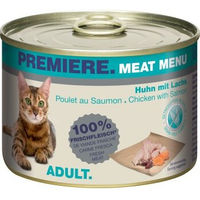 Produktbild von PREMIERE Meat Menu Adult Katzenfutter Huhn mit Lachs getreidefrei 6x200 g - 6 x 200 g