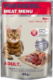 Produktbild von Premiere Meat Menu Adult Katzenfutter Rind getreidefrei 24x85 g - 24 x 85 g