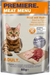 Produktbild von Premiere Meat Menu Adult Katzenfutter Rind und Huhn getreidefrei 48x85 g - 48 x 85 g