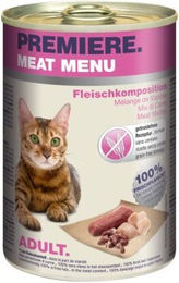 Produktbild von Premiere Meat Menu Katzen Nassfutter Adult Getreidefrei 12x400 g - 12 x 400 g