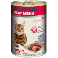 Produktbild von Premiere Meat Menu Katzen Nassfutter Adult Rind Getreidefrei Ohne Zucker 12x400 g - 12 x 400 g
