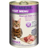 Produktbild von Premiere Meat Menu Katzen Nassfutter Adult Rind Kalb Huhn getreidefrei 24x400 g - 24 x 400 g