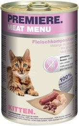 Produktbild von Premiere Meat Menu Kitten Mousse Getreidefrei Ohne Zucker 6x400 g - 6 x 400 g