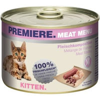 Produktbild von Premiere Meat Menu Kitten Mousse Getreidefrei und Ohne Zucker 6x200 g - 6 x 200 g