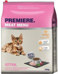 Produktbild von Premiere Meat Menu Trockenfutter Katze Kitten Geflügel ohne Zucker 10 kg - 10 kg
