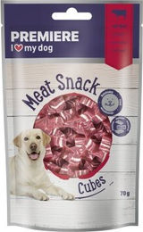 PREMIERE Meat Snack Cubes Hund Rind und Huhn mit hohem Fleischanteil 8x70 g – Bild 1 von 2
