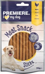 PREMIERE Meat Sticks Huhn Trockenfleisch ohne Farb- und Aromastoffe und ohne Zucker 70 g – Bild 1 von 3