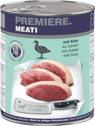 Produktbild von Premiere Meati Hund Nassfutter Adult Ente Stückchen in Sauce Getreidefrei 6x800 g