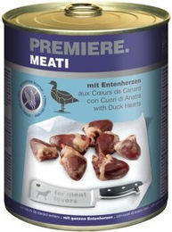 Produktbild von Premiere Meati Hund Nassfutter Adult Ente Stückchen in Sauce Getreidefrei Hoher Fleischanteil 24x800 g - 24 x 800 g