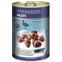 Produktbild von Premiere Meati Hund Nassfutter Adult Entenstückchen in Sauce getreidefrei mit hohem Fleischanteil 24x400 g - 24 x 400 g