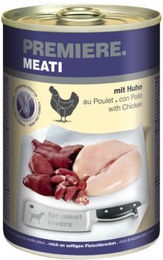 Produktbild von Premiere Meati Hund Nassfutter Adult Huhn Stückchen in Sauce Getreidefrei 12x400 g - 12 x 400 g