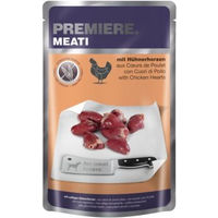 Produktbild von PREMIERE Meati Hund Nassfutter Adult Hühnerherzen Stückchen in Sauce Getreidefrei 5x500 g - 5 x 500 g