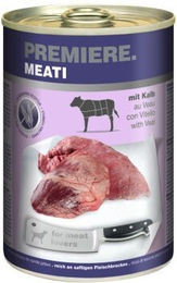 Produktbild von Premiere Meati Hund Nassfutter Adult Kalb Stückchen in Sauce getreidefrei mit hohem Fleischanteil 6x400 g - 6 x 400 g