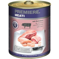 Produktbild von Premiere Meati Hund Nassfutter Adult mit Schwein Stückchen in Sauce getreidefrei 24x800 g - 24 x 800 g