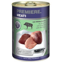 Produktbild von Premiere Meati Hund Nassfutter Adult Wildschwein Stückchen in Sauce Getreidefrei 24x400 g - 24 x 400 g
