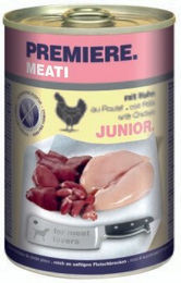 Produktbild von Premiere Meati Junior Hundefutter Stückchen in Sauce getreidefrei 6x400 g - 6 x 400 g