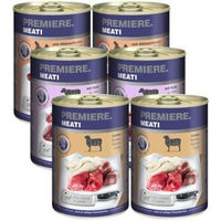 Produktbild von PREMIERE Meati Mixpaket 2 Stückchen in Sauce für Katzen Adult 6x400g mit hohem Fleischanteil - 6 x 400 g