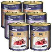 Produktbild von PREMIERE Meati Mixpaket 2 Stückchen in Sauce für Katzen Adult mit hohem Fleischanteil 6x800g - 6 x 800 g