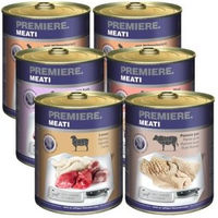 Produktbild von Premiere Meati Mixpaket mit Rind Stückchen in Sauce für adulte Katzen 6x800g mit hohem Fleischanteil