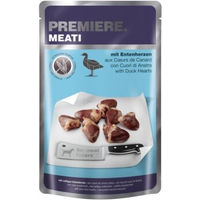 Produktbild von PREMIERE Meati Nassfutter Hund Adult Entenherzen Stückchen in Sauce getreidefrei mit hohem Fleischanteil 5x500 g - 5 x 500 g