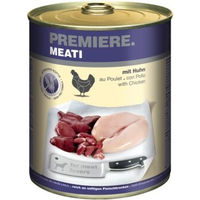 Produktbild von Premiere Meati Nassfutter Hund Adult Huhn Stückchen in Sauce Getreidefrei mit hohem Fleischanteil 24x800 g