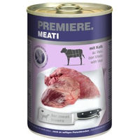 Produktbild von Premiere Meati Nassfutter Hund Adult Kalb Stückchen in Sauce Getreidefrei mit hohem Fleischanteil 24x400 g - 24 x 400 g