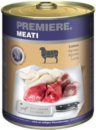 Produktbild von Premiere Meati Nassfutter Hund Adult Lamm Stückchen in Sauce Getreidefrei mit hohem Fleischanteil 24x800 g - 24 x 800 g