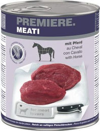 Produktbild von Premiere Meati Nassfutter Hund Adult Pferdestückchen in Sauce getreidefrei 6x800 g