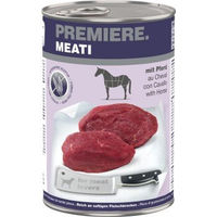 Produktbild von Premiere Meati Nassfutter Hund Adult Pferdestückchen in Sauce getreidefrei mit hohem Fleischanteil 6x400 g