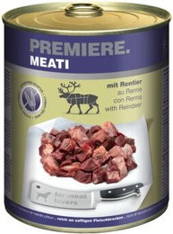 Produktbild von Premiere Meati Nassfutter Hund Adult Rentier Stückchen in Sauce Getreidefrei 6x800 g - 6 x 800 g