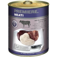 Produktbild von Premiere Meati Nassfutter Hund Adult Rind mit Rinderpansen Herz und Leber Stückchen in Sauce getreidefrei 24x800 g - 24 x 800 g