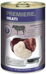 Produktbild von Premiere Meati Nassfutter Hund Adult Rinderpansen mit Herz und Leber Stückchen in Sauce getreidefrei 12x400 g - 12 x 400 g