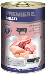 Produktbild von Premiere Meati Nassfutter Hund Adult Stückchen in Sauce Schwein Getreidefrei Hoher Fleischanteil 24x400 g - 24 x 400 g