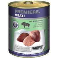 Produktbild von Premiere Meati Nassfutter Hund Adult Wildschwein Stückchen in Sauce Getreidefrei Hoher Fleischanteil 12x800 g - 12 x 800 g