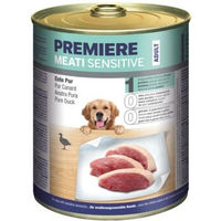 Produktbild von PREMIERE Meati Sensitive Hund Nassfutter Ente pur Stückchen in Sauce getreidefrei und glutenfrei 24x800 g - 24 x 800 g