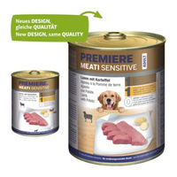 Produktbild von PREMIERE Meati Sensitive Hundefutter Lamm und Kartoffel Stückchen in Sauce getreidefrei und glutenfrei 6x800 g - 6 x 800 g