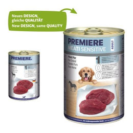 Premiere Meati Sensitive Pferd Stückchen in Sauce getreidefrei und glutenfrei 6x400 g - 6 x 400 g – Bild 1 von 2