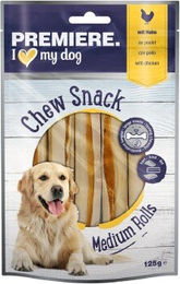 Premiere Medium Kausnack Huhn für Hunde ohne Farb- und Aromastoffe und ohne Zucker 125g - 5 x 125 g – Bild 1 von 3