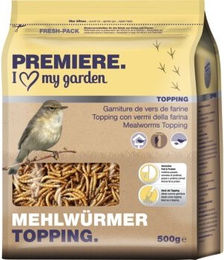 Produktbild von Premiere Mehlwürmer Topping Insektenfutter für Wildvögel 500g - 500 g