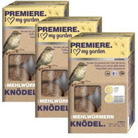 Produktbild von Premiere Meisenknödel mit Mehlwürmern für Meisen und Wildvögel 1700g - 3 x 6 Stk.
