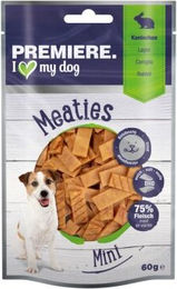 Premiere Mini Meaties Trockenfleisch Kaninchen mit hohem Fleischanteil 60 g - 60 g – Bild 1 von 3