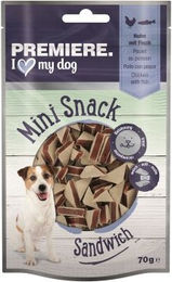 Premiere Mini Sandwich Trockenfleisch Huhn und Seelachs 70 g - 70 g – Bild 1 von 3