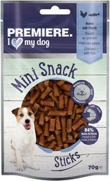 Premiere Mini Sticks Huhn & Fisch Belohnungssnack für Katzen 6x70g ohne Zucker und Konservierungsstoffe - 6 x 70 g – Bild 1 von 2