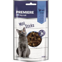 Produktbild von Premiere Mini Sticks Huhn und Lachs Getreidefrei und Ohne Zucker 7x50 g